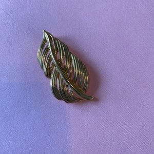 Gold Leaf Brooch